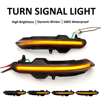 Pāris Dinamisku Blinker LED Pagrieziena Signāla Gaismu Lincoln Corsair Nautilus Plūst Mirgo Repeater Lampiņa Atpakaļskata Spoguļa Indikators