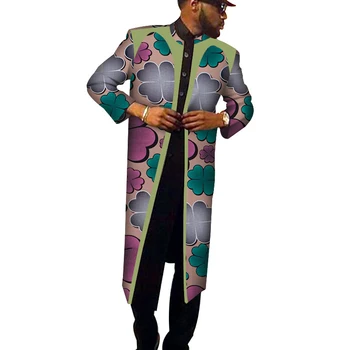 Jauno modes vīriešu apģērbu, Āfrikas vīriešu mētelis, kokvilnas vasks, auduma iespiestas mētelis, multi-stilu, multi-color jauniešu tautas mētelis