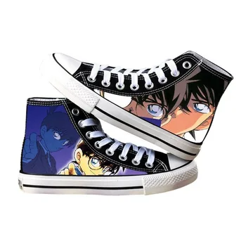Detective Conan anime multfilmu studenti augstu palīdzēt cosplay Lieta Slēgta cos kurpes audekla kurpes gadījuma ērti vīriešiem un sievietēm