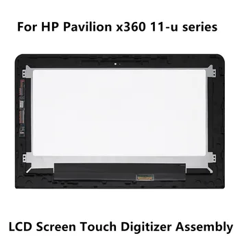 HP Pavilion x360 11-u011la 11-u000ns 11-u052tu 11-u053tu 11-u103tu LCD Displejs Touch Panelis Stikla Digitizer Montāža