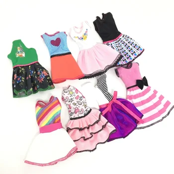 Izlases Veidi, 5 gab/ Maiss 30cm Leļļu Apģērbu Piederumi Print Svārki Saģērbt Rotaļlietas Meitene Diy Rotaļlietas